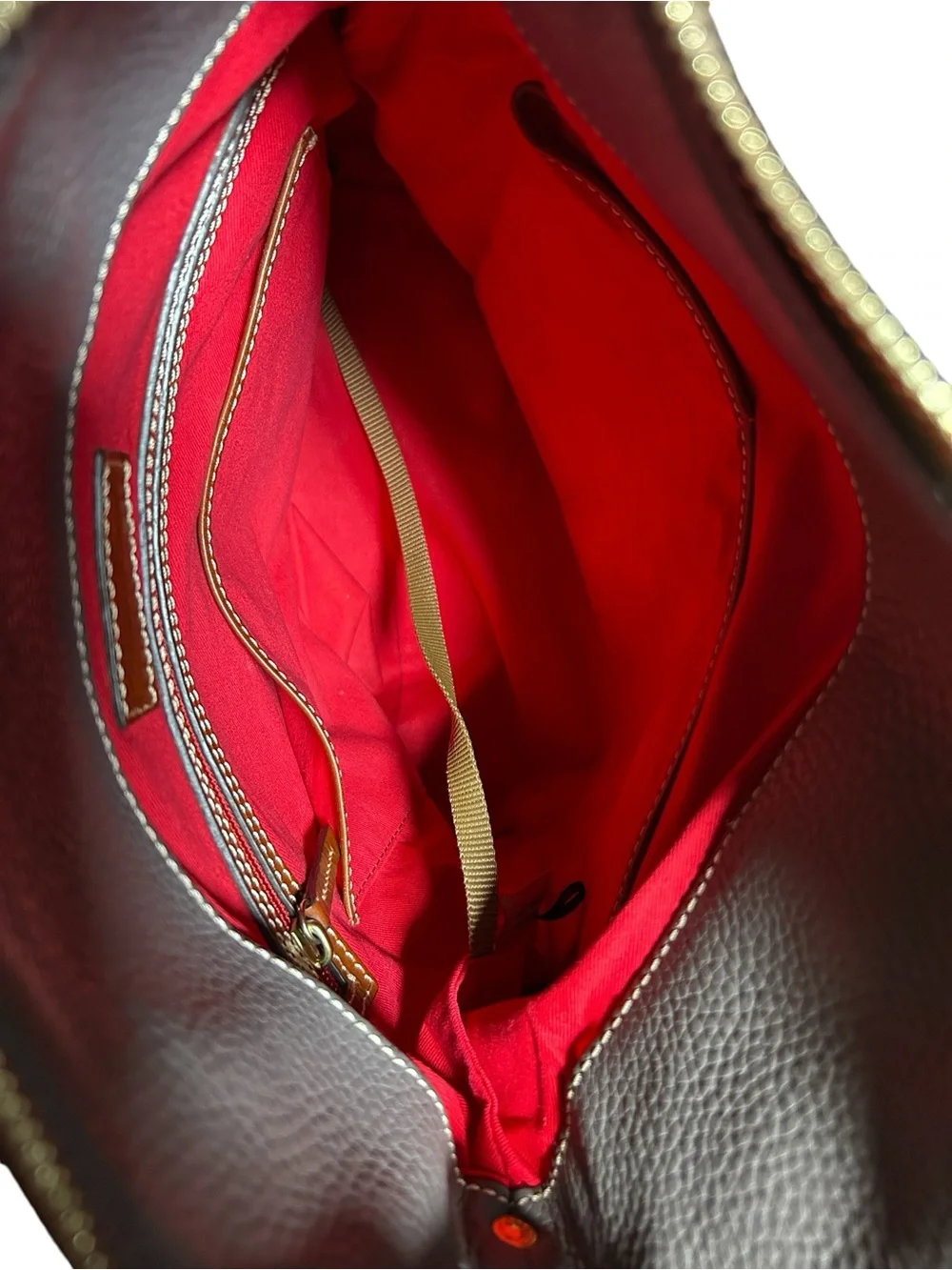 Dooney & Bourke Pebble Grain Leather Sloane Dixon Hobo Elephant Bag